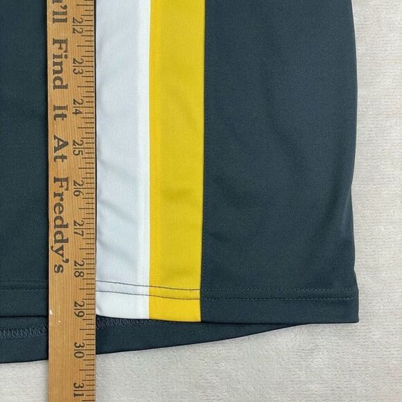 Vintage Nike T-Shirt Mens Large Grey‎ Y2K Vertical Stripe Performance Tee - Picture 9 of 10